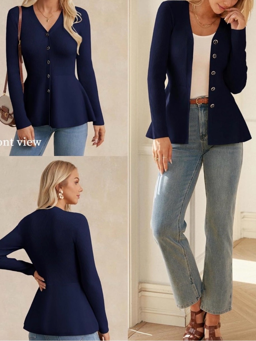 GRACE KARIN Long Sleeve Cardigan Sweaters - Picture 4 of 5